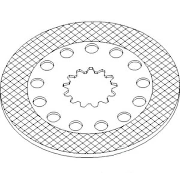 Aftermarket New Brake Disc Made Fits Case-IH Tractor Models 1896 2090 2094 2096 + 1981266C1 - main